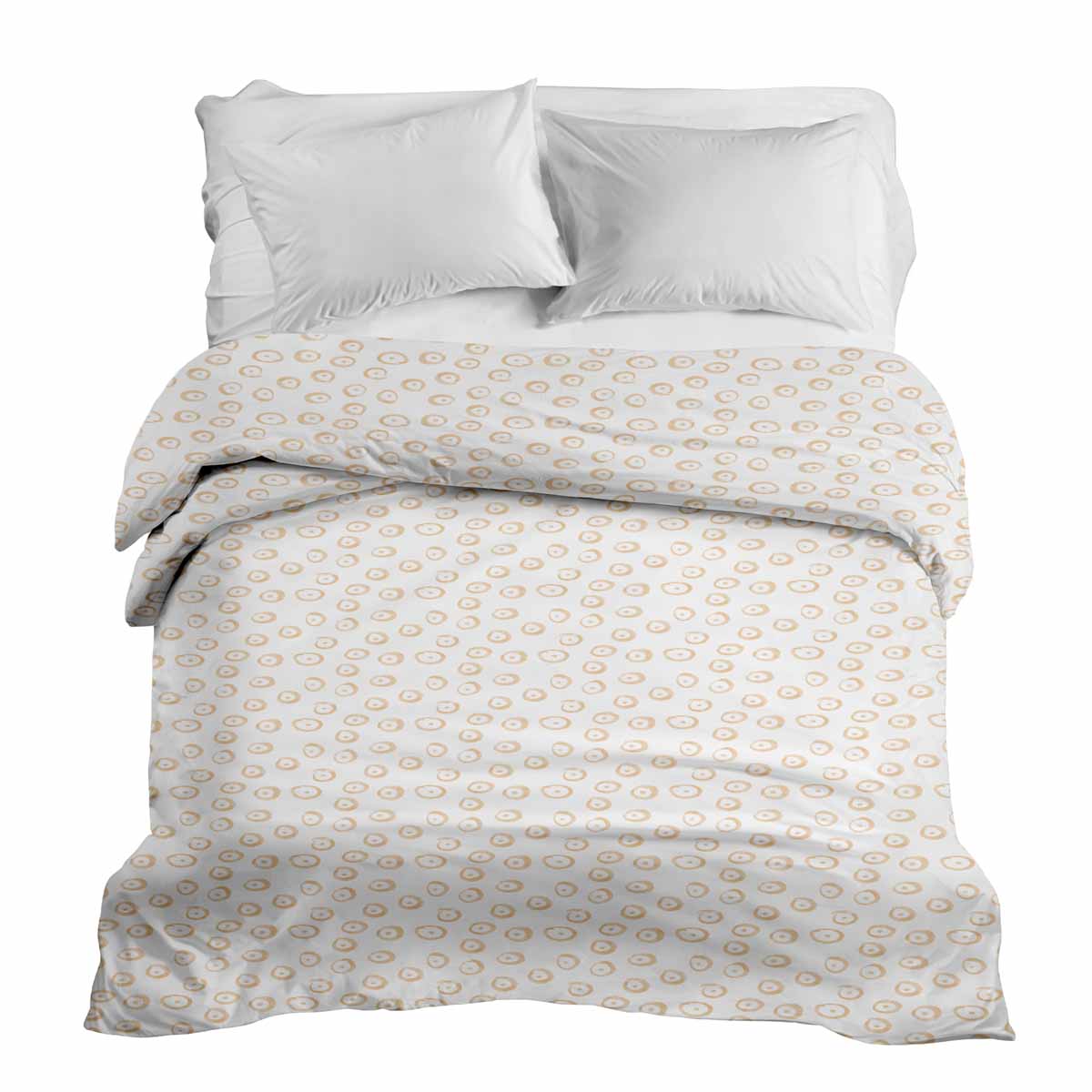 Original therapy blanket - cotton cover with orange circles