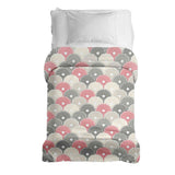 Coperta terapeutica originale - Rivestimento in cotone fiori astratti colorati