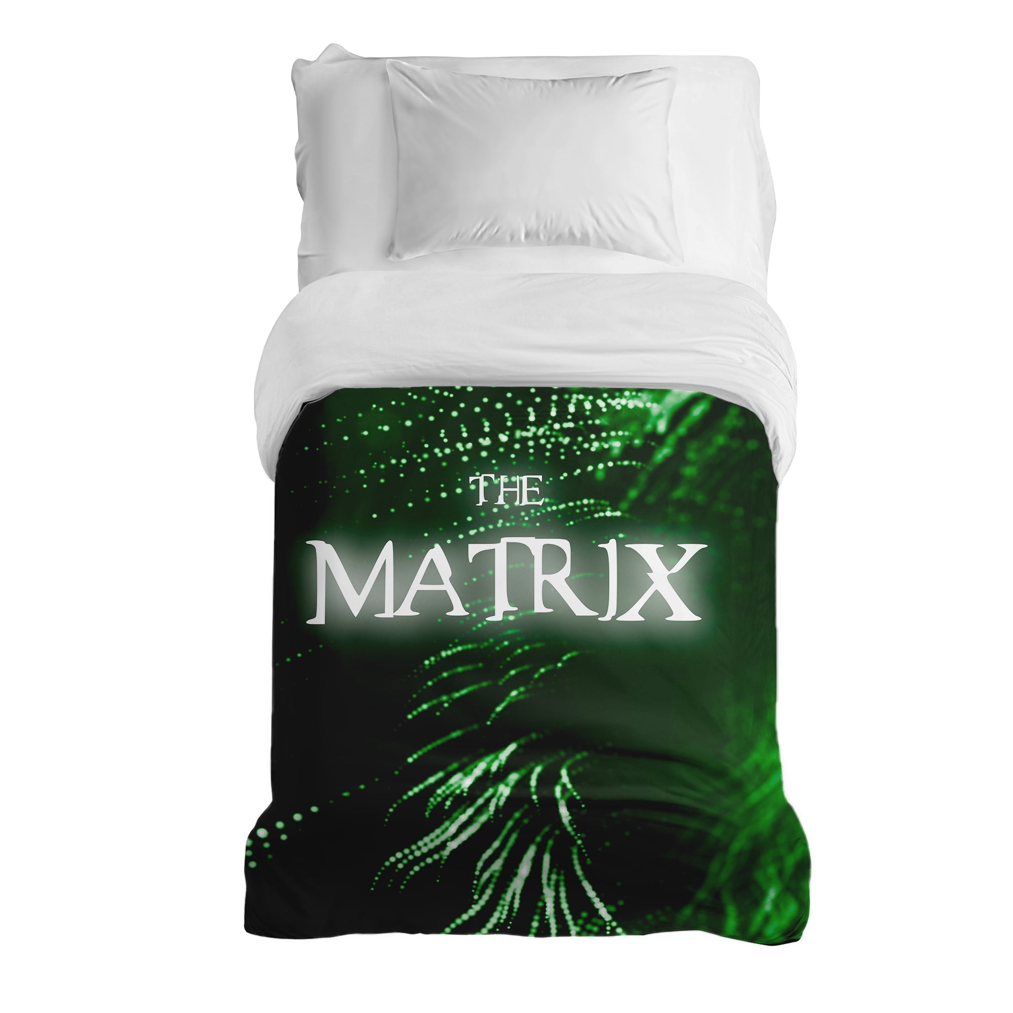 Originele therapiedeken - katoenen hoes groen The Matrix