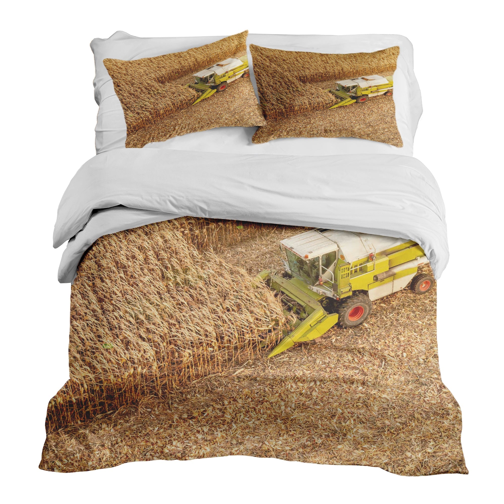 Set de ropa de cama con manta terapéutica Tractor en el campo