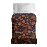 Original therapy blanket - cotton cover brown autumn leaves
