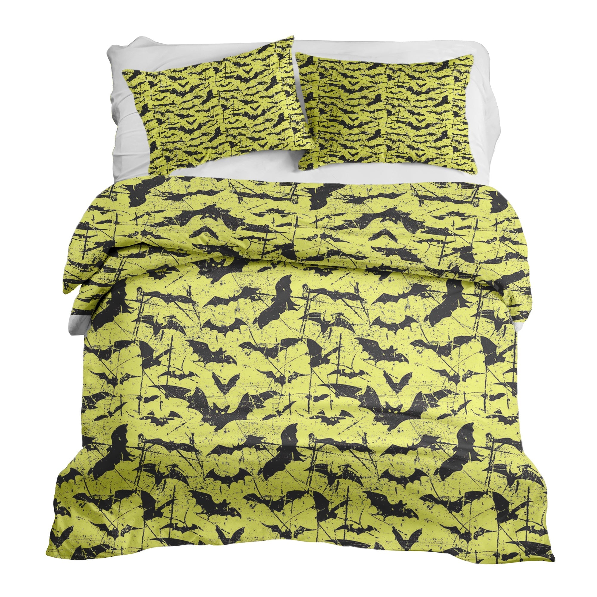 Therapy blankets bedding set yellow bat