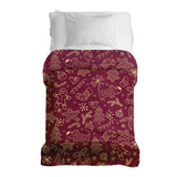 Original therapy blanket - cotton cover red with funny Christmas motifs