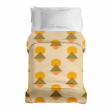 Original therapy blanket - cotton cover with yellow shapes