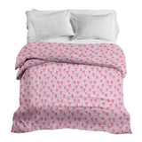 Original therapy blanket - cotton cover pink red hearts