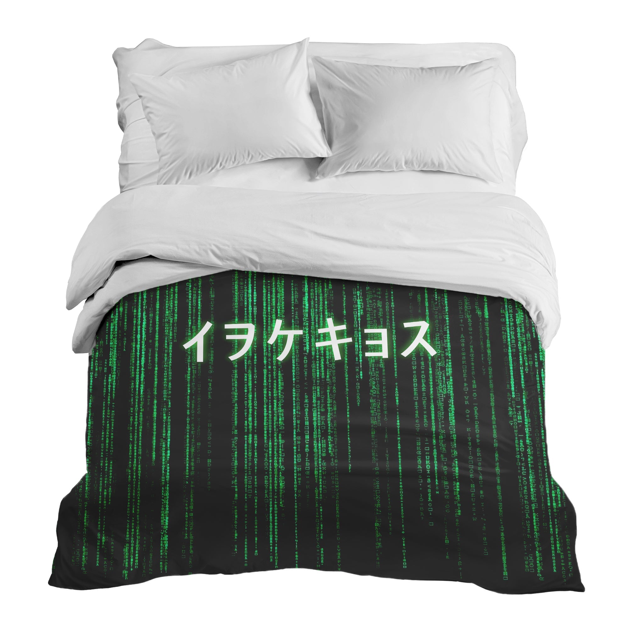 Original therapy blanket - cotton cover green matrix code