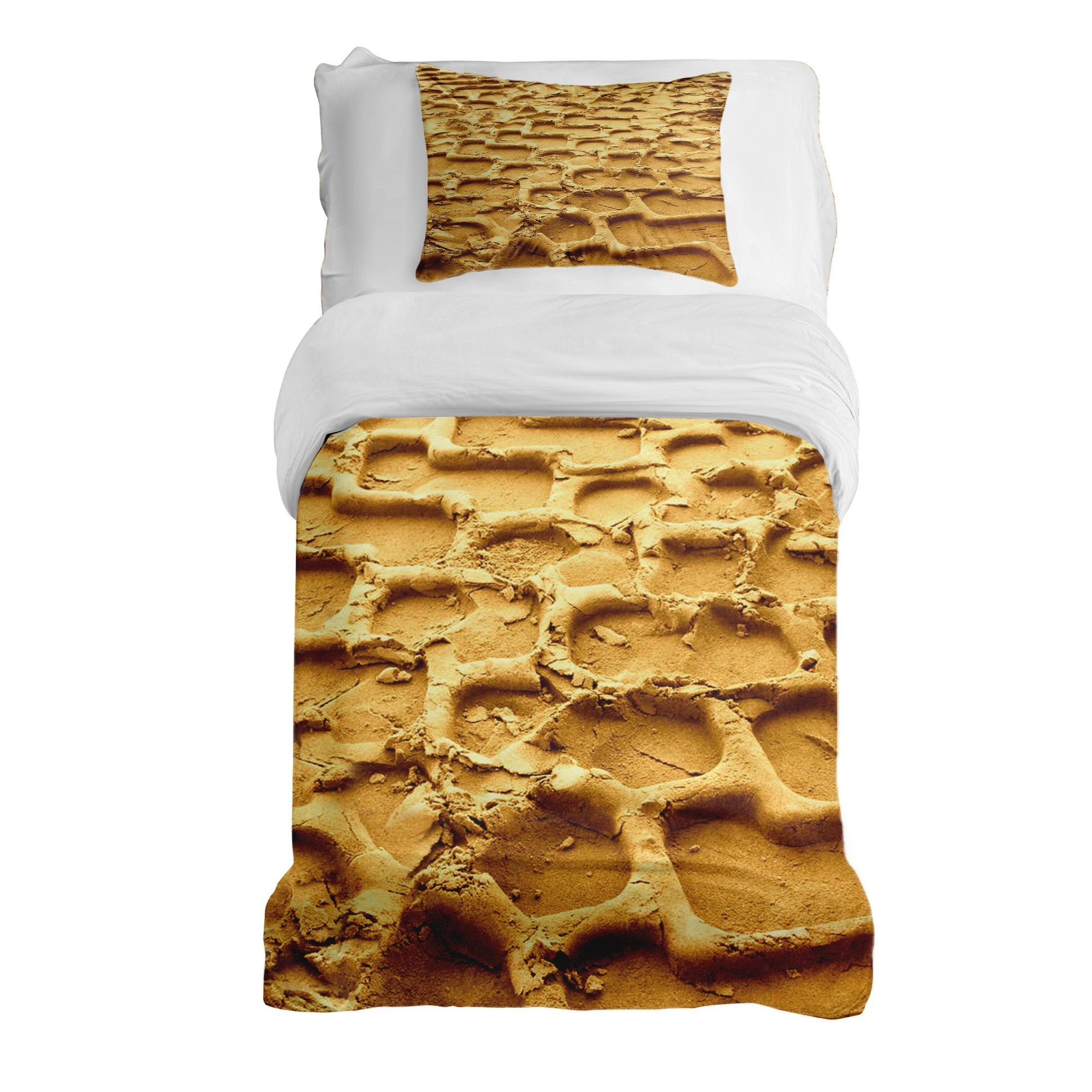 Juego de ropa de cama con manta terapéutica y huella de neumático