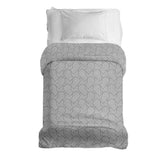 Original therapy blanket - cotton cover gray geometric hearts