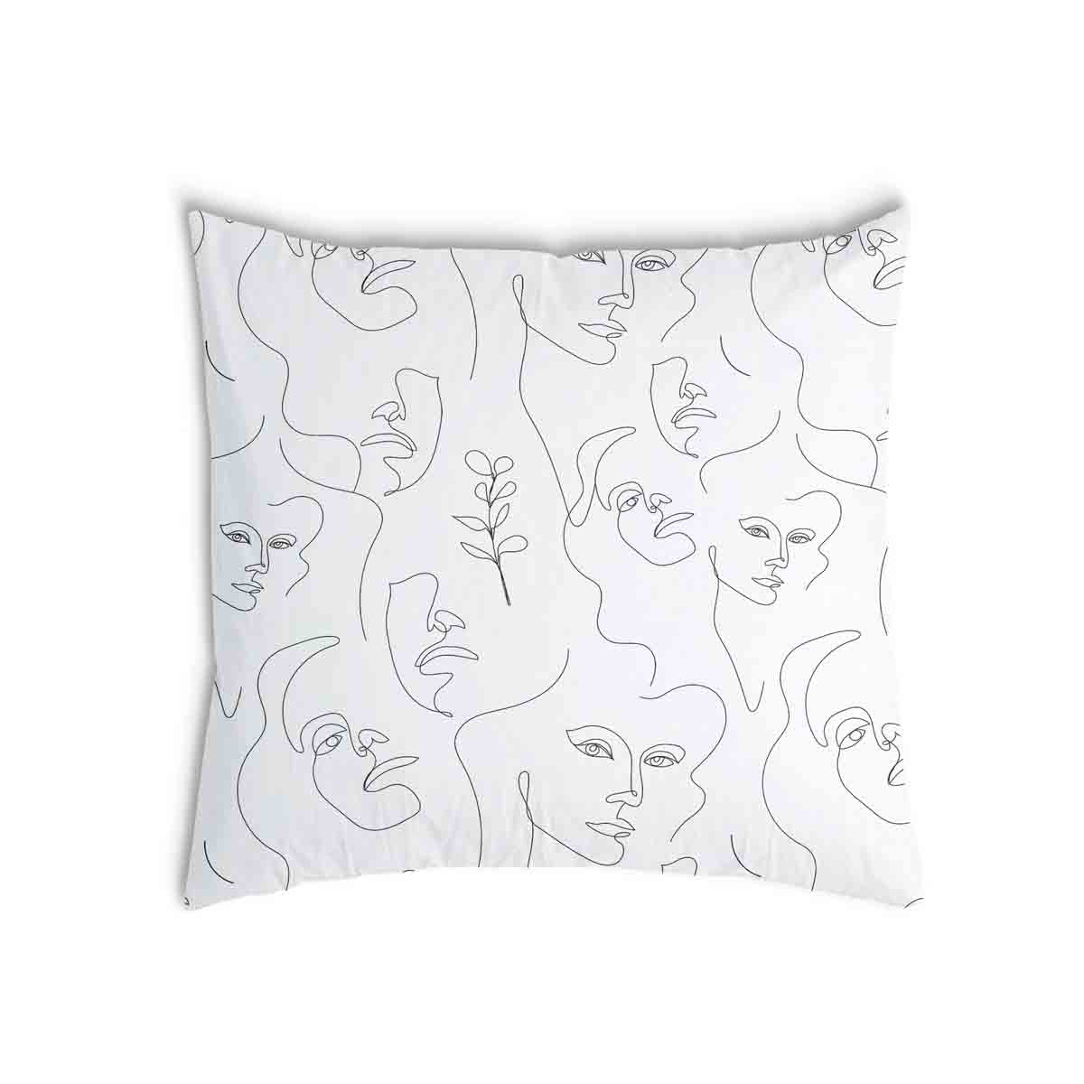Almohada de salud rostro de mujer boho