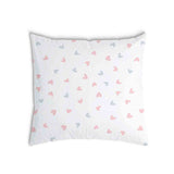 White health pillow with small hearts
