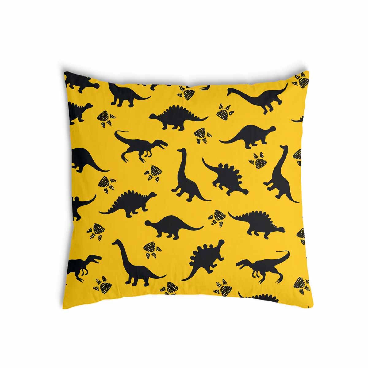Almohada de salud amarilla con dinosaurio