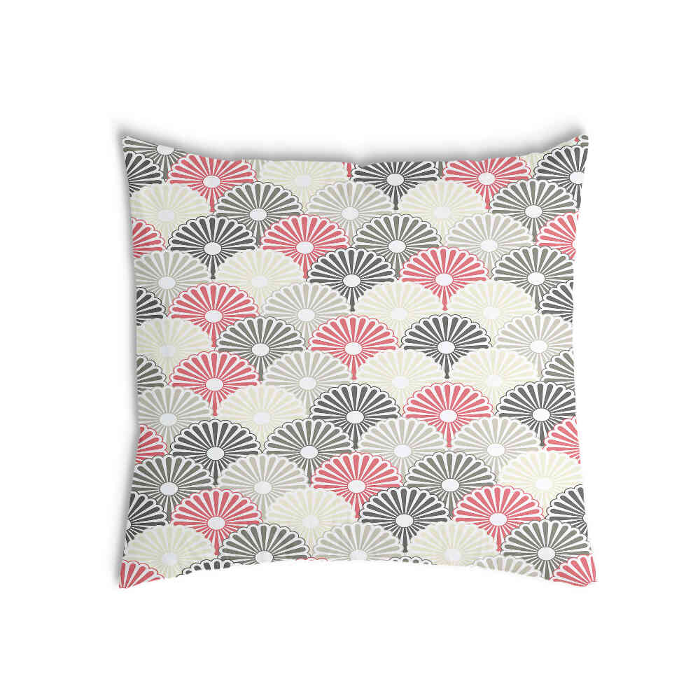 Almohada de salud flores abstractas coloridas