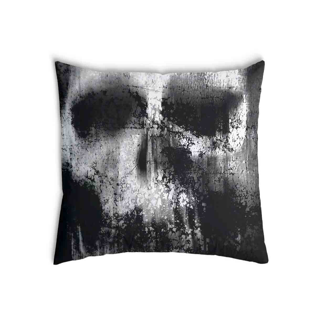 Almohada de salud negra con patrón jaspeado