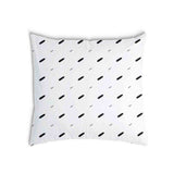 Cuscino sanitario bianco con linee corte