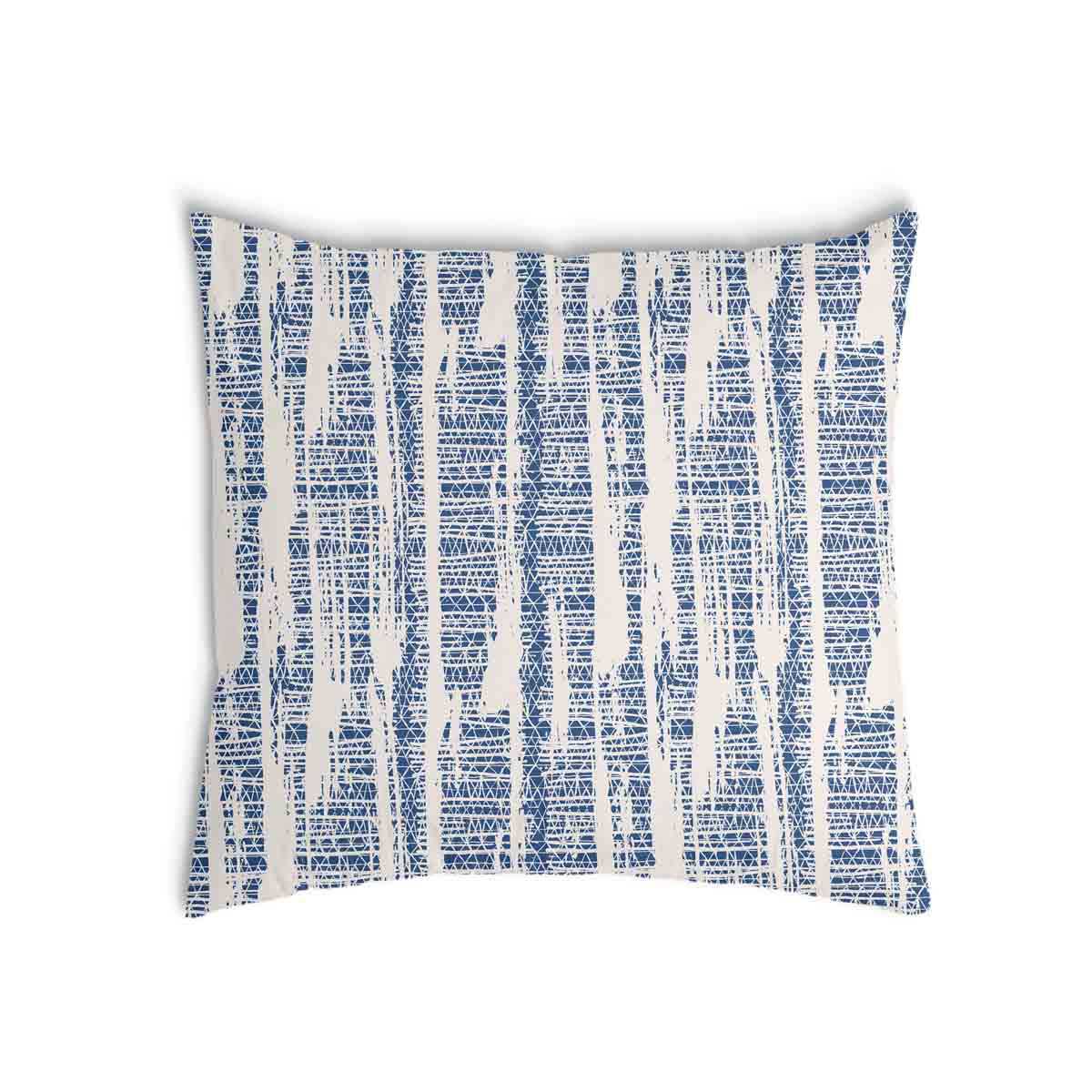 Health pillow with blue pattern