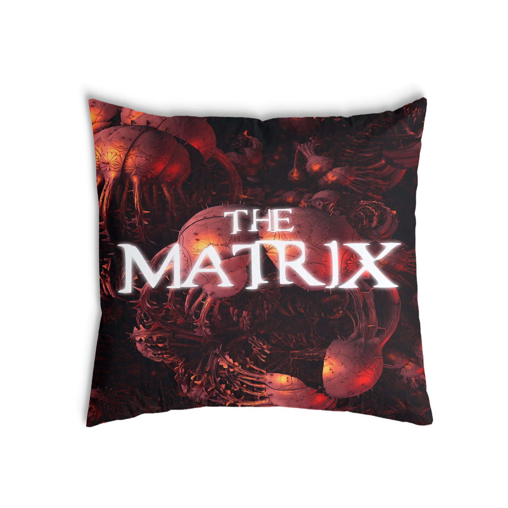 Cuscino salute rosso The Matrix Schriftzug