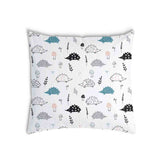 White health pillow with hedgehog