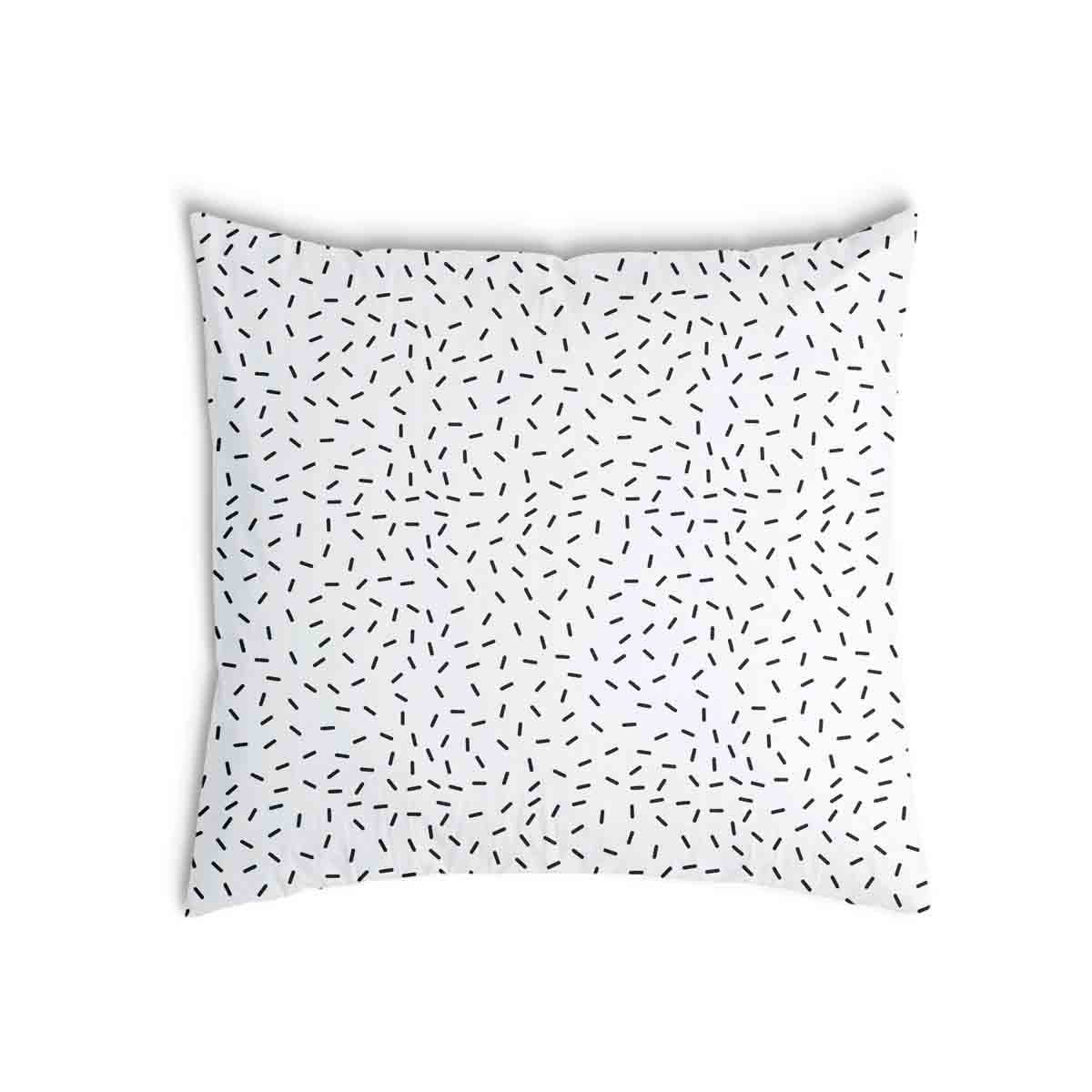 Almohada de salud blanca con rayas negras