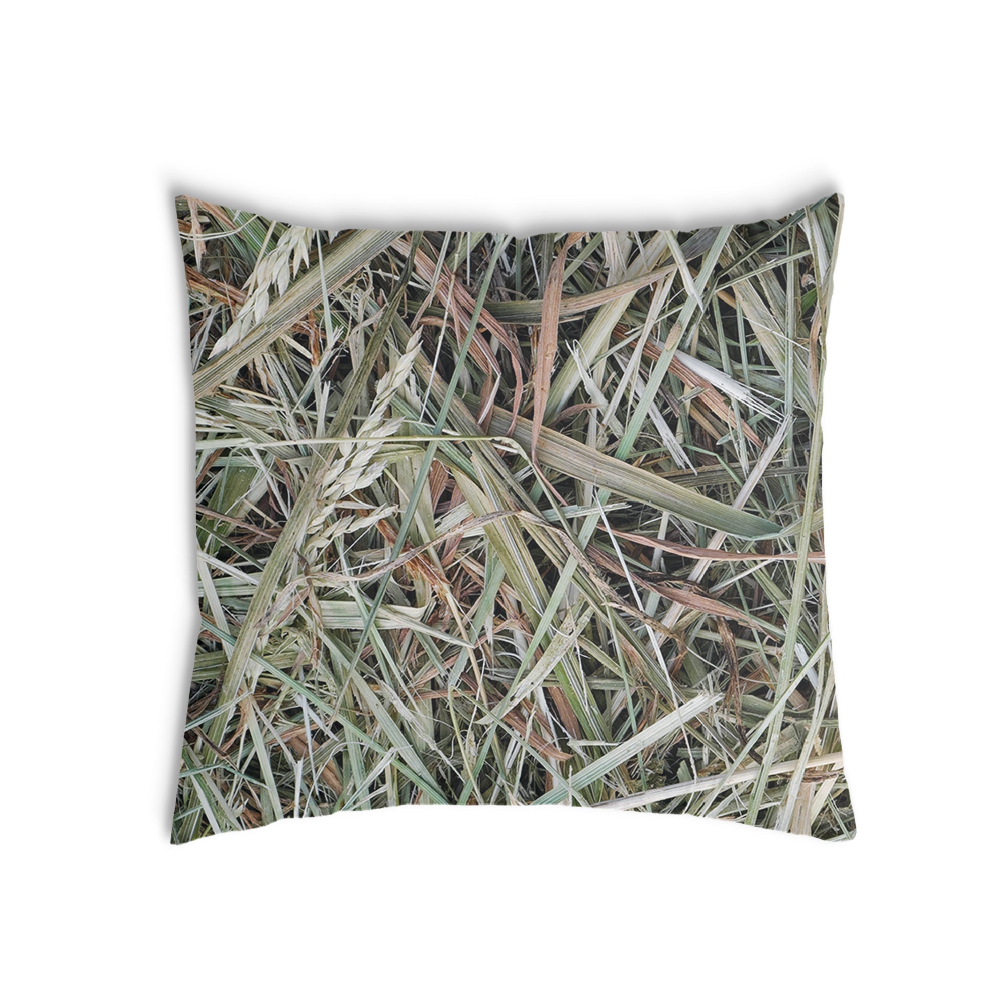 Almohada de salud blanca con paja