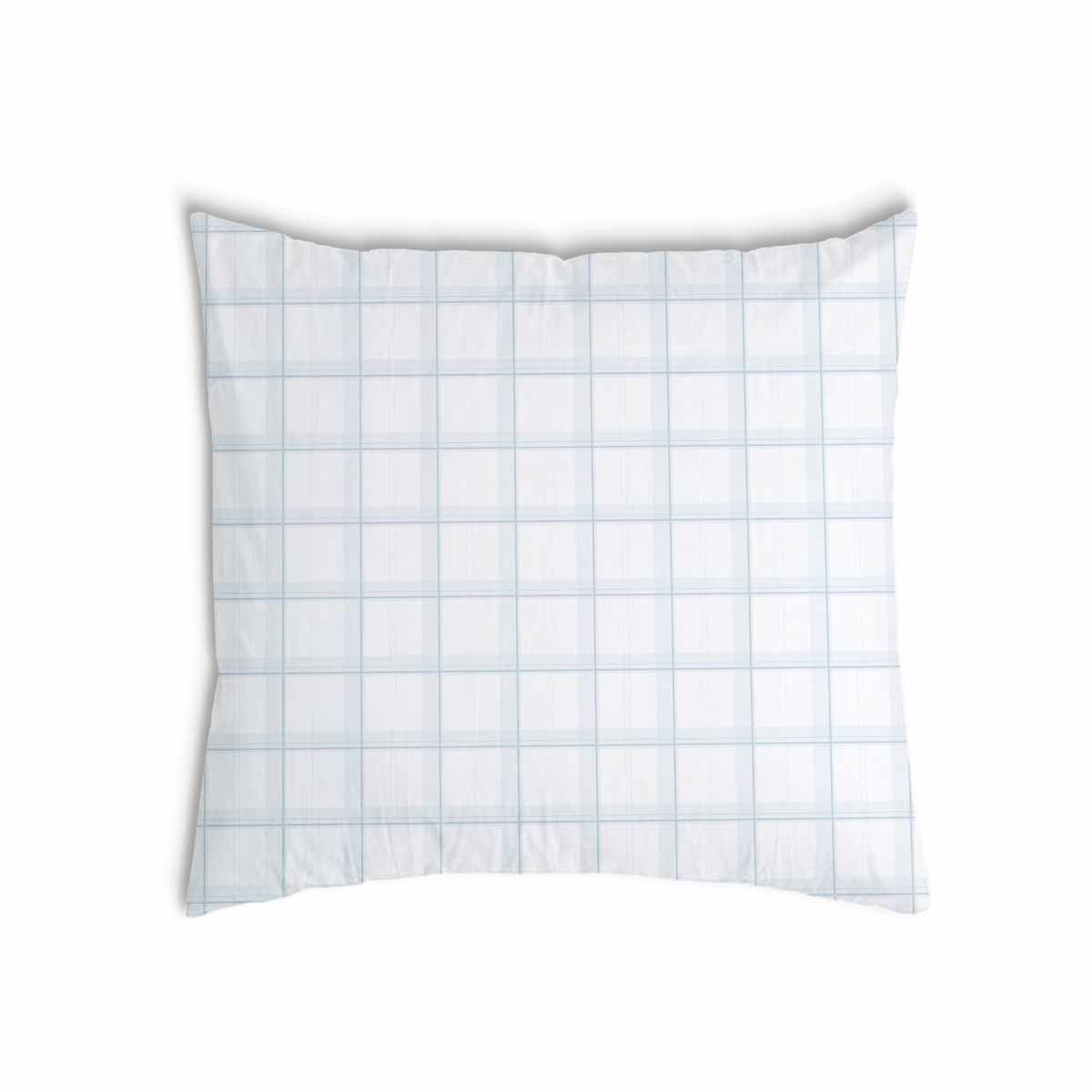Health Pillow White Blue Checkered