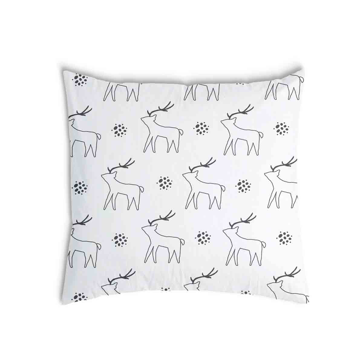 Health Pillow White with Deer