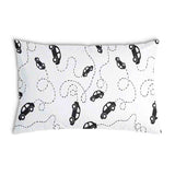 Health pillow with black cars