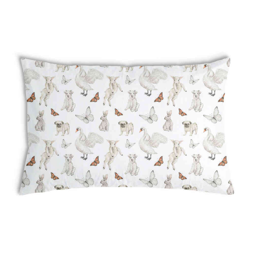 Health Pillow White Cute Animals