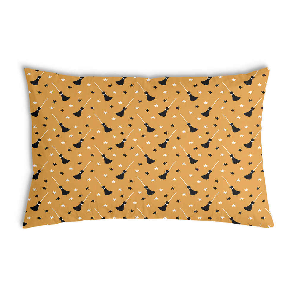 Gezondheidskussen Oranje met Potter's Bezem