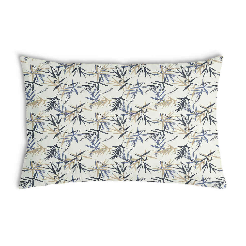 Almohada de salud con patrón de hojas beige