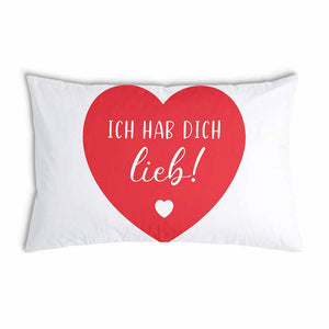 Almohada de salud con funda de algodón corazón te amo