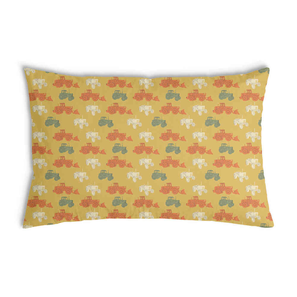 Health pillow orange with tractors