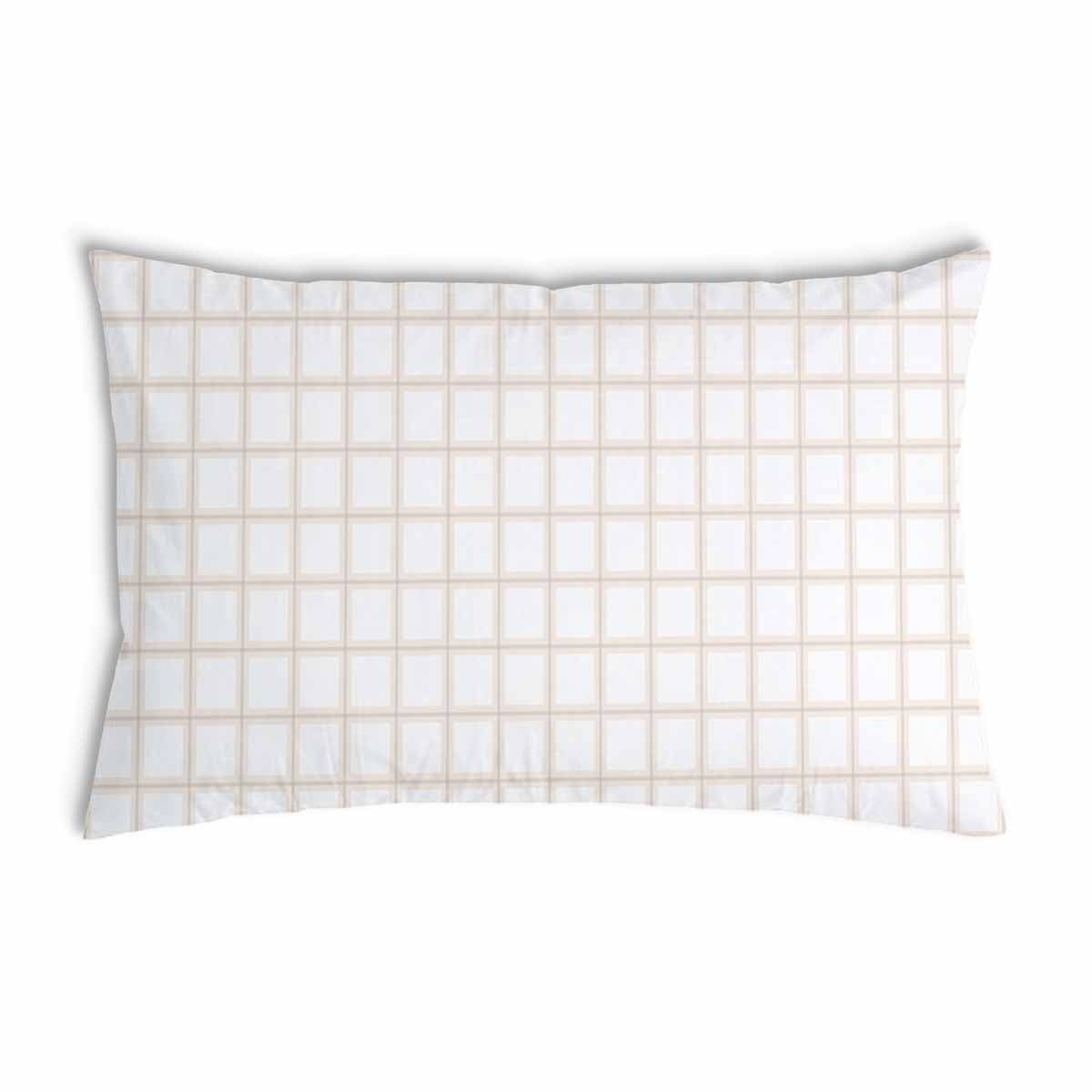 Health Pillow Orange Beige Checkered