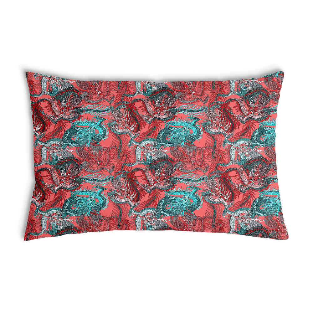Health Pillow Abstract Red
