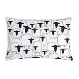White health pillow with sheep