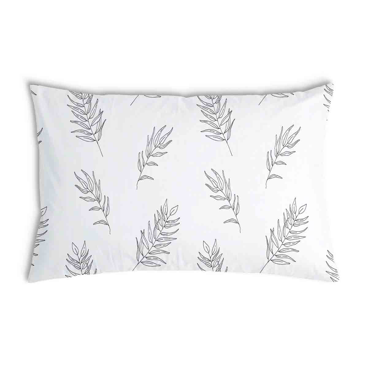 Health pillow white with gray branches