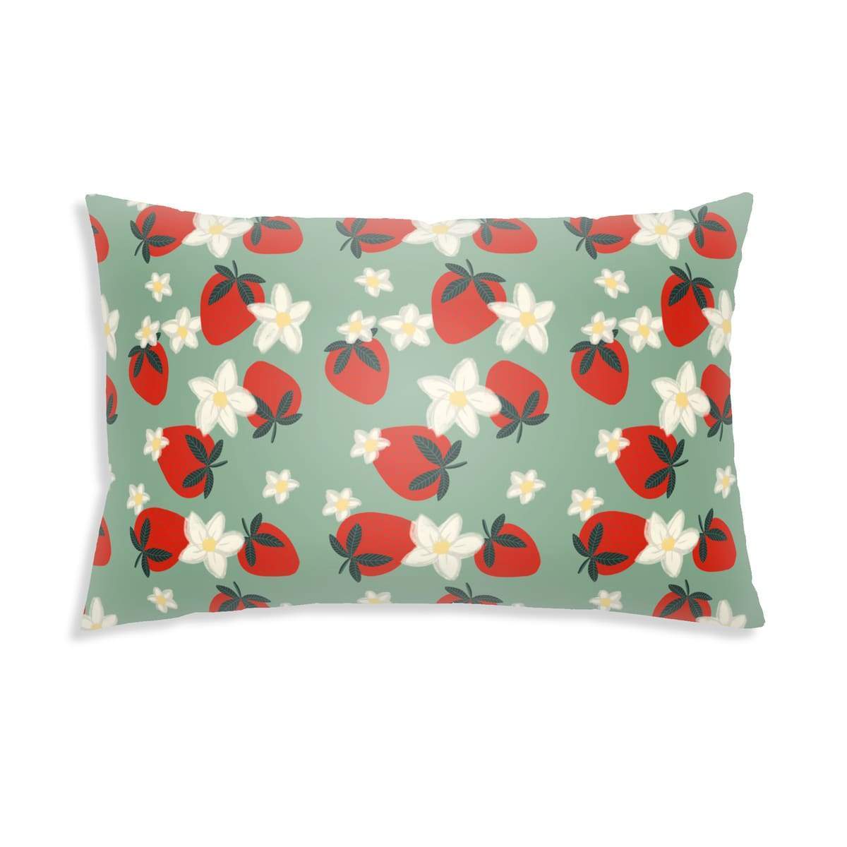 Gezondheidskussen met aardbeienpatroon voor kinderen