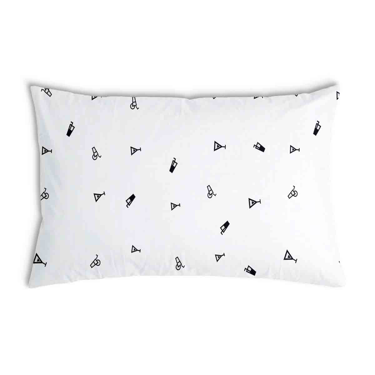 Almohada de salud blanca cócteles