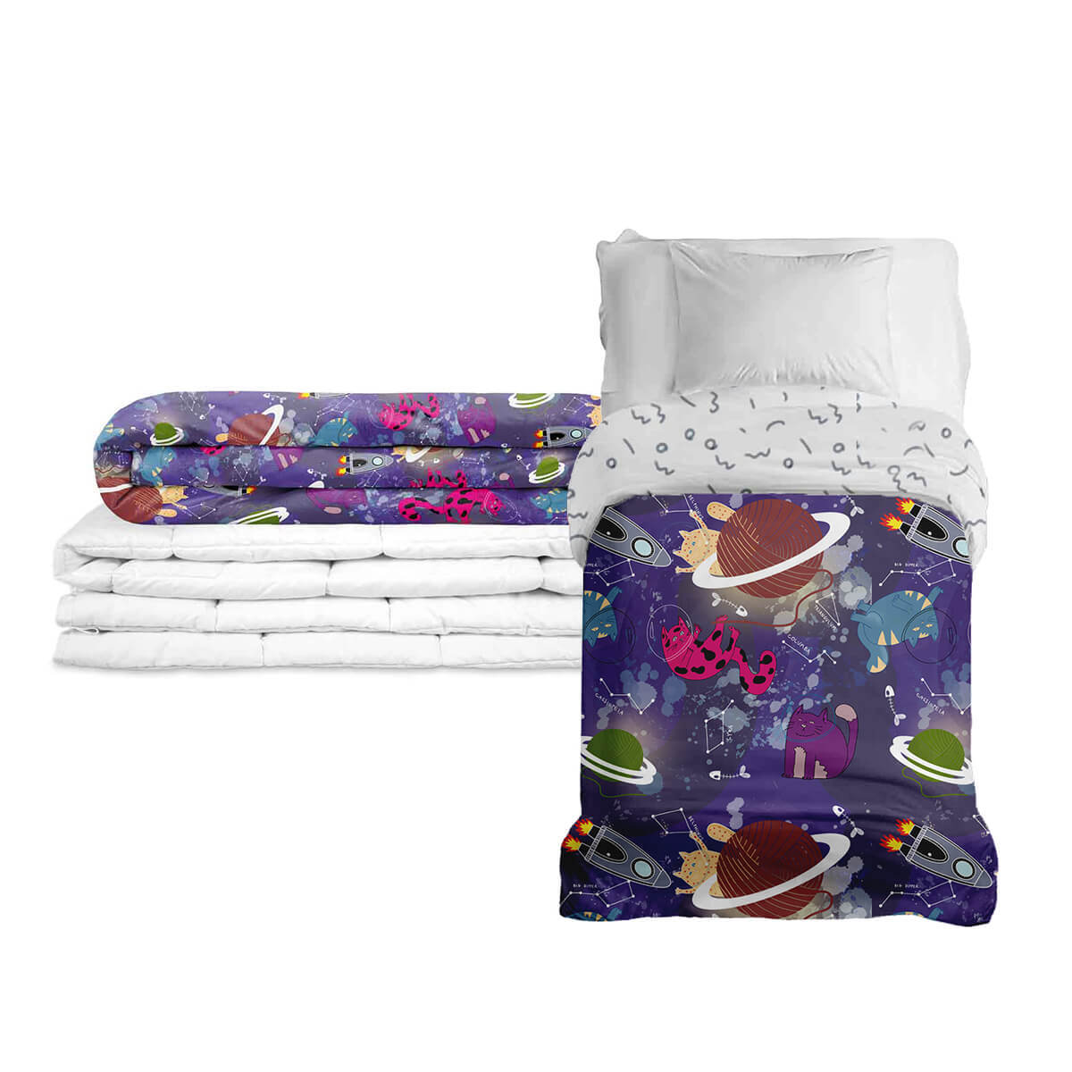 Original therapy blanket - space weighted blanket with cotton cover for children