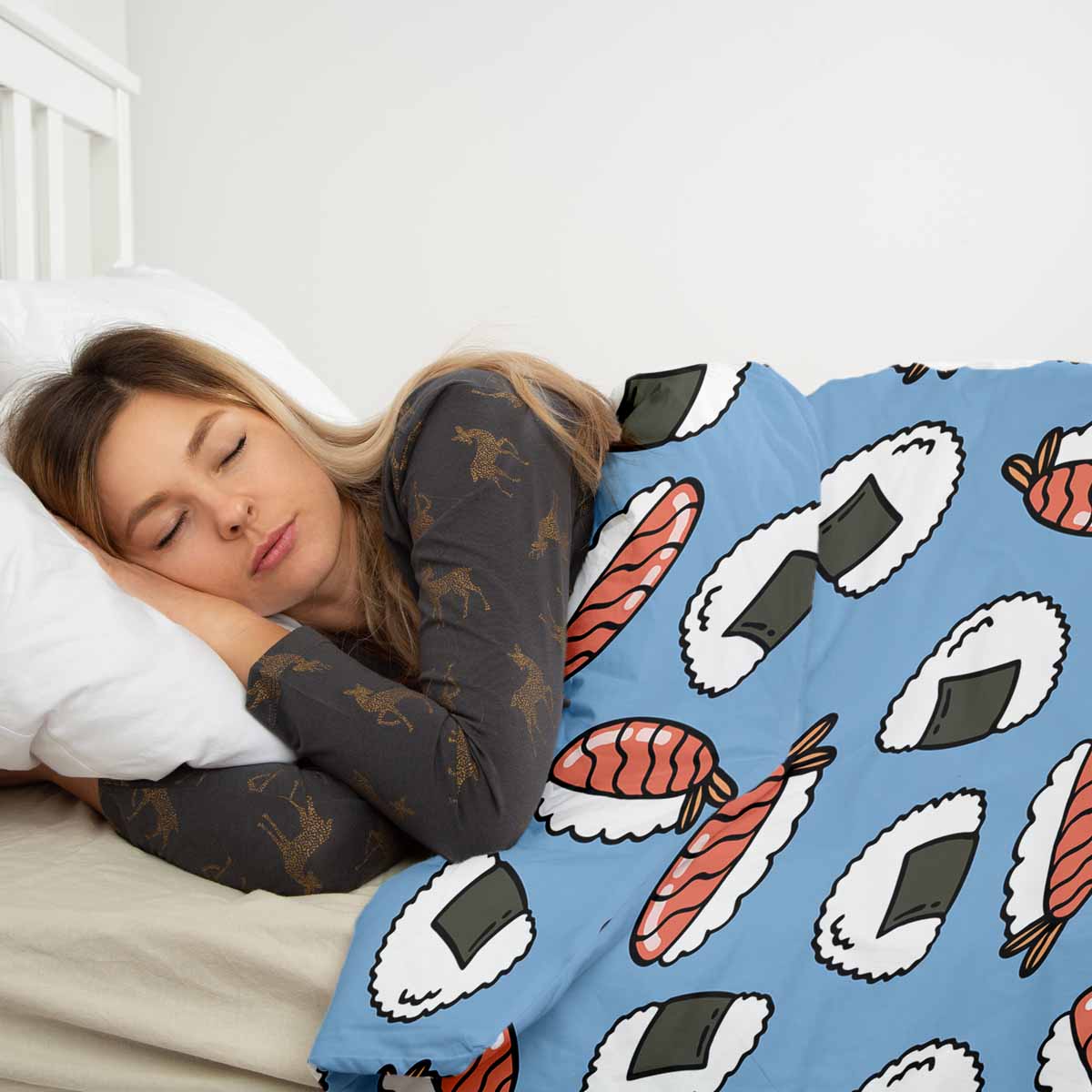 Original therapy blanket - cotton cover with sashimi