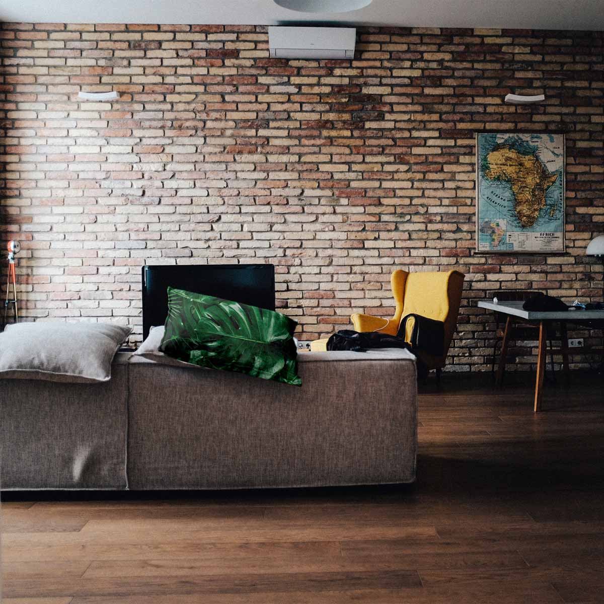 Cuscino per la salute con pianta di Monstera