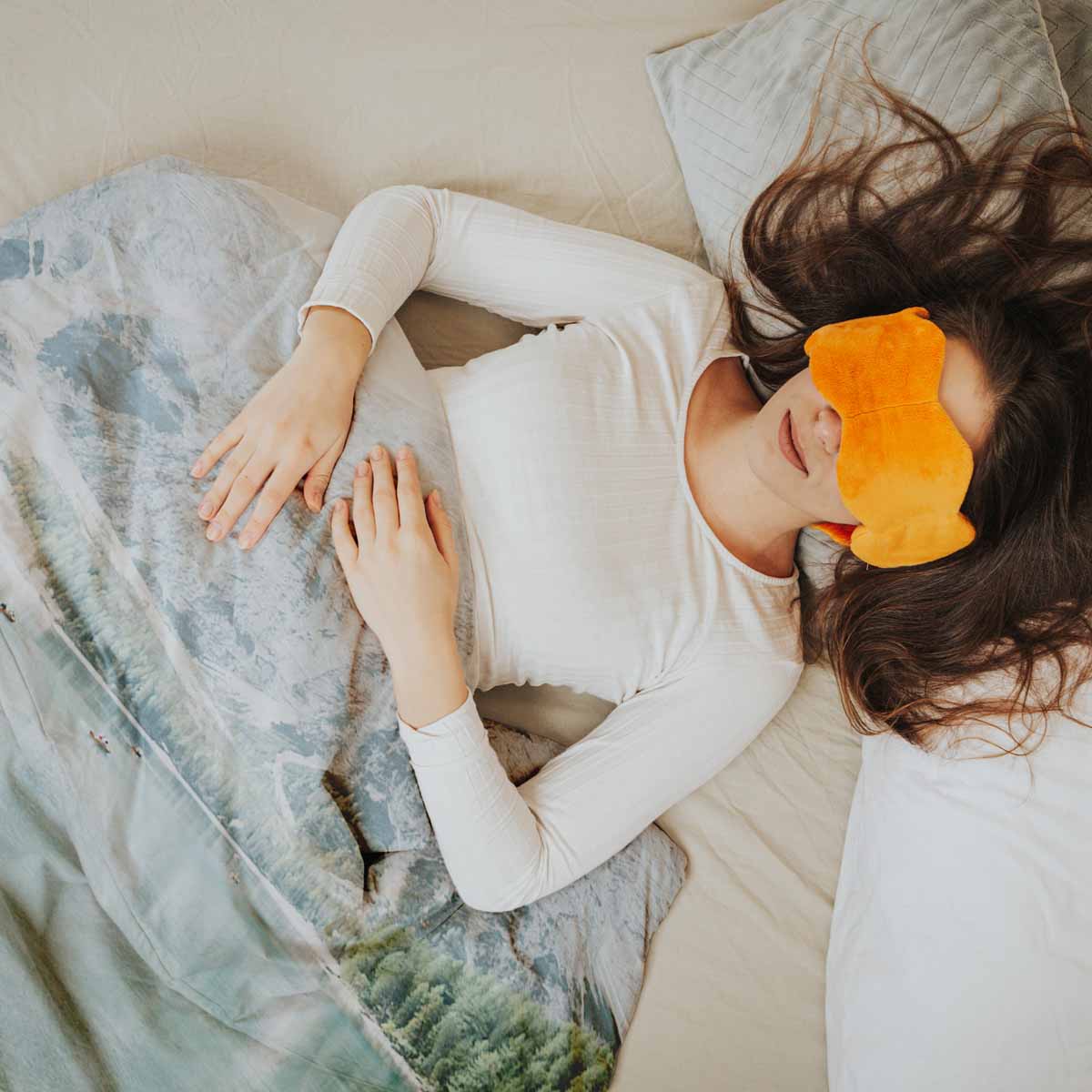 Set di biancheria da letto con coperte terapeutiche Lago con barche