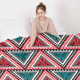 Set di biancheria da letto con coperte terapeutiche e triangoli colorati