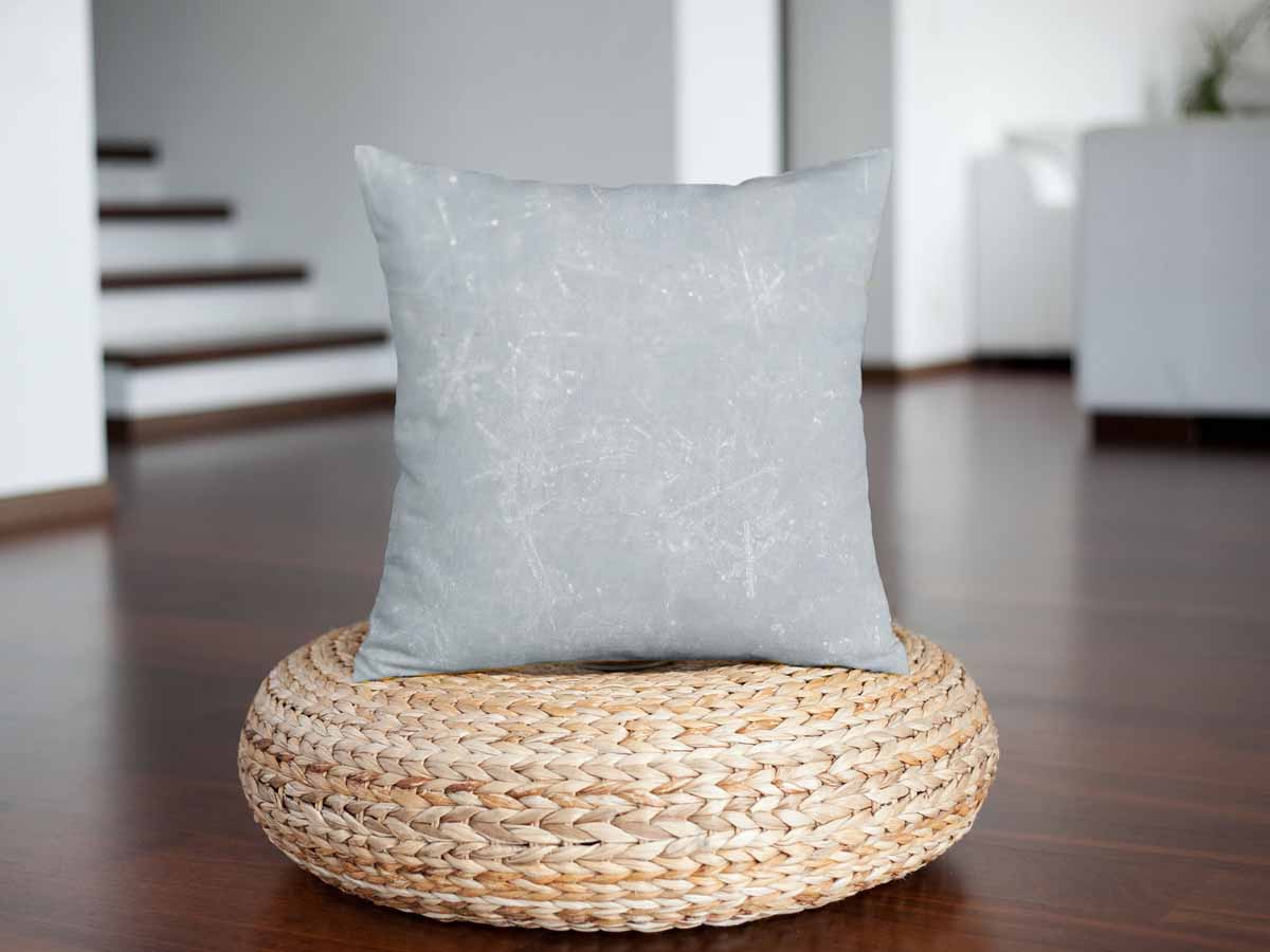 Health Pillow Gray with Snowflakes