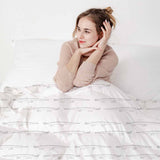 Original therapy blanket - cotton cover white with crocodiles