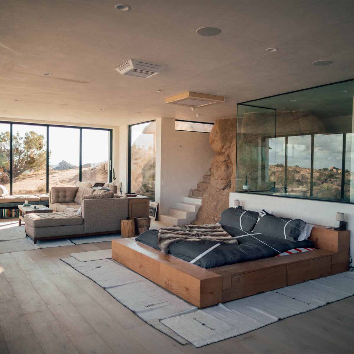 Therapy blankets bedding set dark gray with white stripes