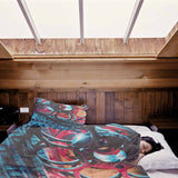 Therapy blanket bedding set with clockwork mechanism