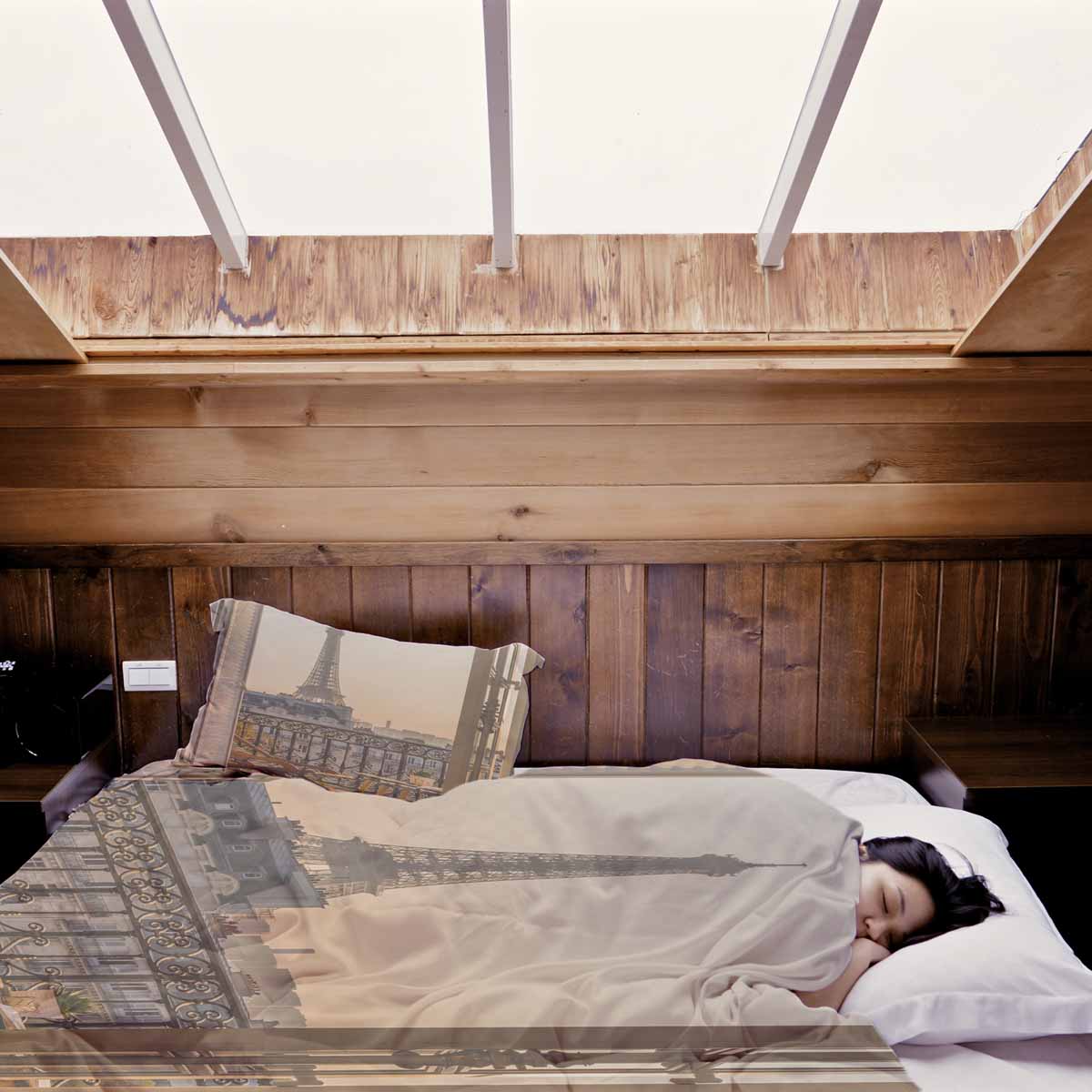 Therapiedecken beddengoed set geel Parijs