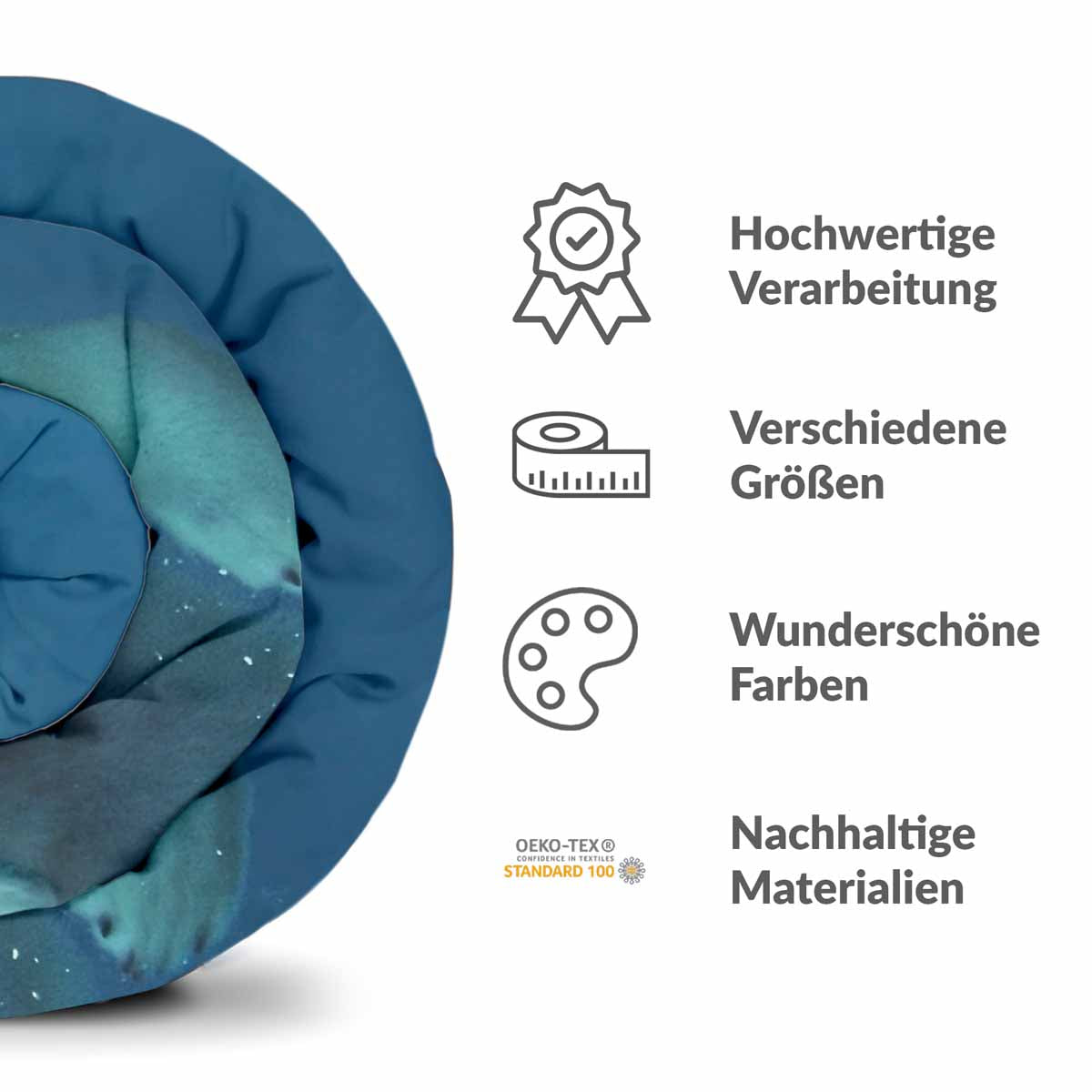 Coperta terapeutica originale - Rivestimento in cotone blu con orso polare