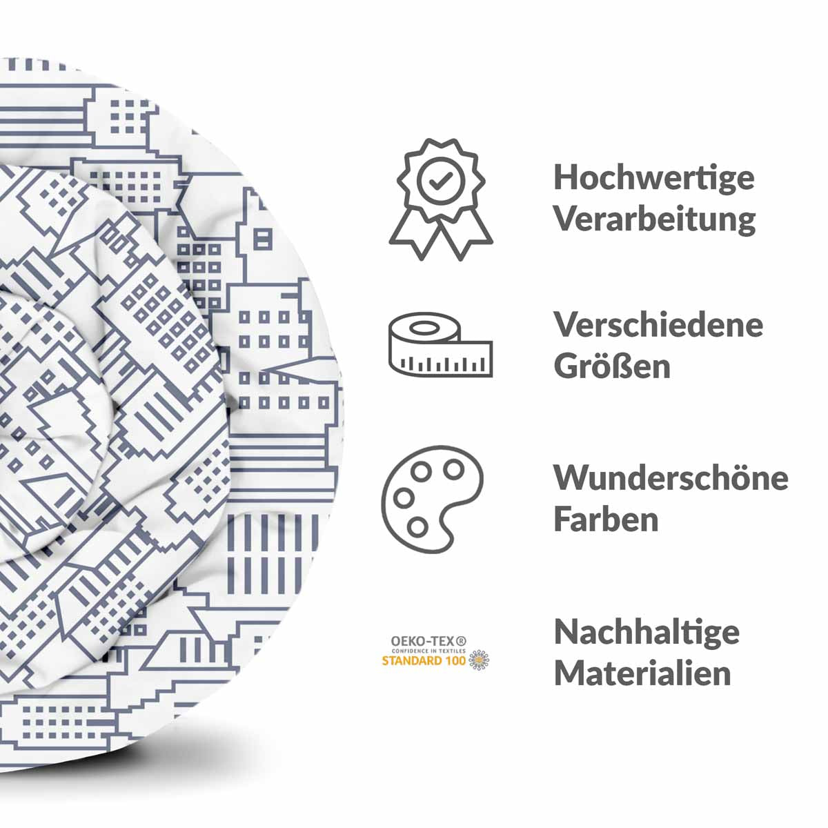 Therapiedekens Beddengoed Set Wit New York