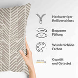 Gezondheidskussen Beige met Strepen